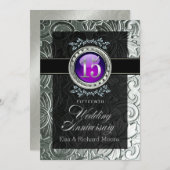 グラマーエレガントエンボス15周年記念 招待状 (正面/裏面)