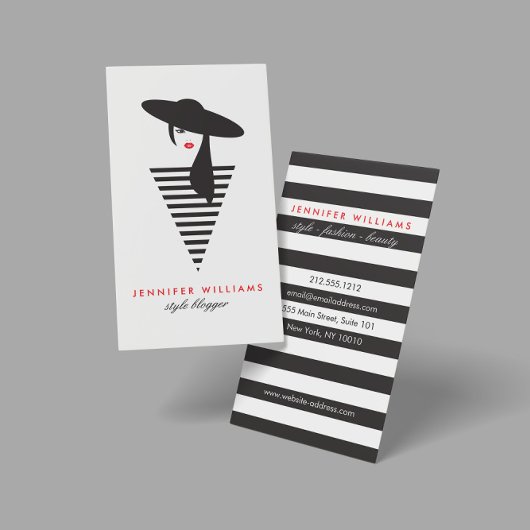 グラマーエレガントスモダンスタイリスト 名刺