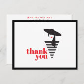 グラマーエレガントスモダンスタイリストPoshmarkありがとう ポストカード (正面/裏面)