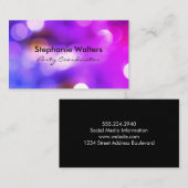 グラマーエレガントボケグリッター 名刺 (正面/裏面)