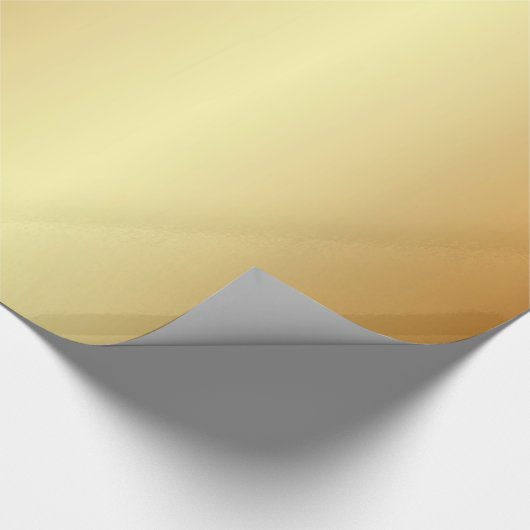 グラマーエレガント金ゴールドクールギフトモダンゴールデン ラッピングペーパー (角)