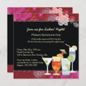 グラマーカクテルピンクバチェロレッテ 招待状 (正面/裏面)