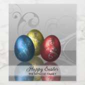 グラマーカラフルイースターエッグ ワインラベル (シングルラベル)