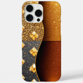 グラマーガード：グリッターを散らした革 Case-Mate iPhoneケース (裏面)