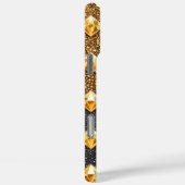 グラマーガード：グリッターを散らした革 Case-Mate iPhoneケース (裏面 / 右)