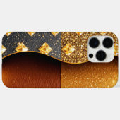 グラマーガード：グリッターを散らした革 Case-Mate iPhoneケース (裏面 (横))