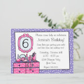 グラマーガールバースデーパーティーの招待 招待状 (スタンド正面)