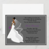 グラマーガール ブライダルシャワー 招待状 1(c3a) (正面/裏面)