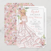 グラマーガール ブライド ブライズシャワー 招待状 (正面/裏面)