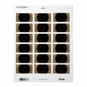 グラマークラシックギャツビーブラック&金ゴールドグリッター ラベル (フルシート)