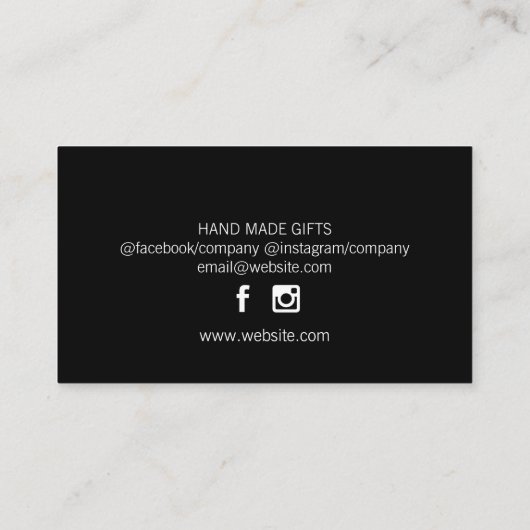 グラマーグリッターソーシャルメディア 名刺 (裏面)