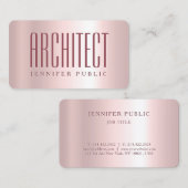 グラマーテンプレートラグジュアリーアーキテクトバラ金ゴールド 名刺 (正面/裏面)