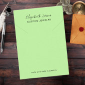 グラマーバスケカスタムロゴシックコレクションオリーブ コーリングカード