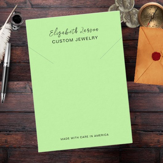 グラマーバスケカスタムロゴシックコレクションオリーブ コーリングカード