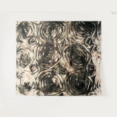 グラマーバラ金ゴールドブロンズフローラグラム タペストリー (正面(横))