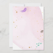 グラマーパーティーグリッツグラムスパガールメイクアップ誕生日 招待状 (裏面)