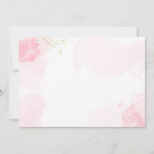 グラマーパーティーグリッツグラムスパガールメイクアップ誕生日 招待状 (裏面)