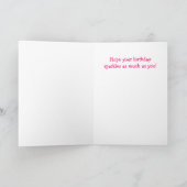 グラマーパーティーグース「姉妹のために」誕生日 カード (内部)