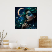 グラマーファッションラグジュアリーファンタジー童話の写真 ポスター (キッチン)