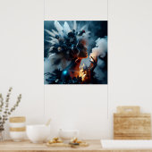 グラマーファッションラグジュアリーファンタジー童話の写真 ポスター (キッチン)