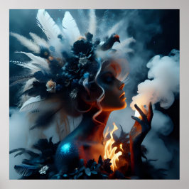 グラマーファッションラグジュアリーファンタジー童話の写真 ポスター