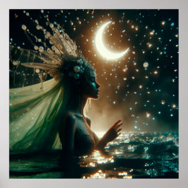 グラマーファッションラグジュアリーファンタジー童話の写真 ポスター