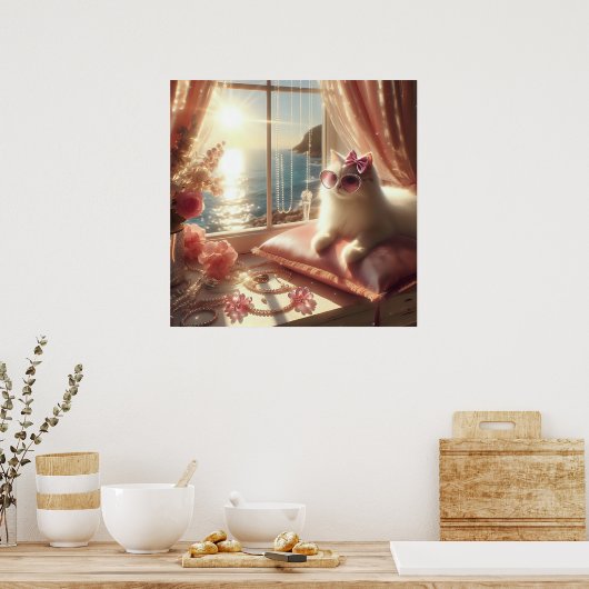 グラマーファッション高級ライフスタイル写真 ポスター (キッチン)