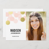 グラマーフェイクフォイル | 卒業パーティー招待状 招待状 (正面/裏面)