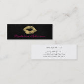 グラマーフェイク金ゴールドグリッターキス スキニー名刺 (正面/裏面)