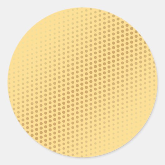 グラマーフェイク金ゴールド空白のテンプレートシモダンック ラウンドシール (正面)