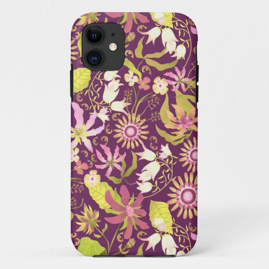 グラマーフローラブラウン Case-Mate iPhoneケース (裏面)