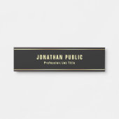 グラマーブモダンラック金ゴールドテンプレートエレガントトレンディー サインプレート (正面)