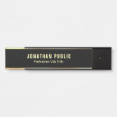 グラマーブモダンラック金ゴールドテンプレートエレガントトレンディー サインプレート (正面)