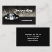 グラマーブラックスポーツカービジネスカード 名刺 (正面/裏面)