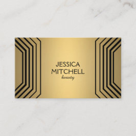 グラマーモダンイン金ゴールド美しい、メイクアップ、ブティック 名刺