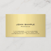 グラマーモダンエレガント金ゴールドルックプロフェッショナルシック 名刺 (正面)