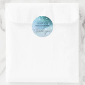 グラマーモダングリッタークラシックラウンドステッカー ラウンドシール (バッグ)