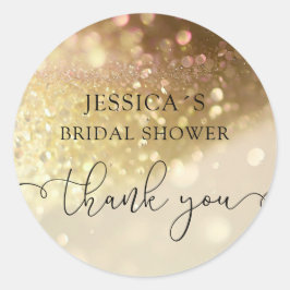 グラマーモダングリッタークラシックラウンドステッカー ラウンドシール