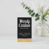 グラマーモダングリッター/ブラック 名刺 (スタンド正面)