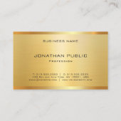 グラマーモダンフェイク金ゴールドプロフェッショナル 名刺 (裏面)