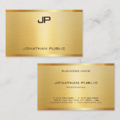 グラマーモダンフェイク金ゴールドプロフェッショナル 名刺 (正面/裏面)