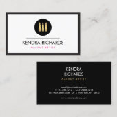 グラマーモダンリップスティックTrioメイクアップアーティスト 名刺 (正面/裏面)