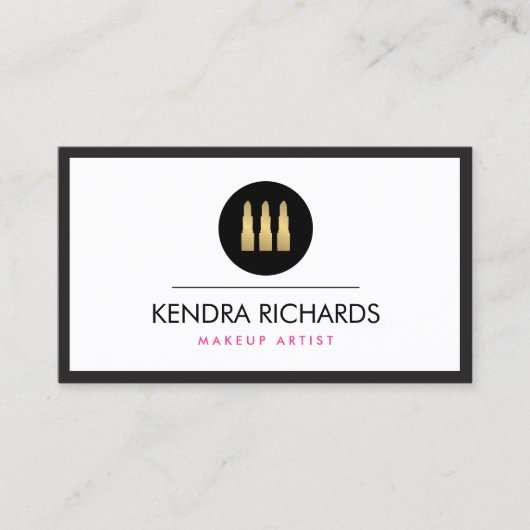 グラマーモダンリップスティックTrioメイクアップアーティスト 名刺 (正面)