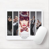 グラマーモダンレトロスタイルポートフォリオ写真コラージュ マウスパッド (マウス)