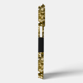 グラマーモノグラムのキラメタリック金ゴールド Case-Mate iPhoneケース (裏面 / 右)