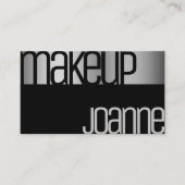 グラマーラグジュアリーシルバーエレガント美しいサロン鋼 名刺 (正面)