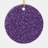 グラマー保パープラパーソナライズされたム セラミックオーナメント (正面)