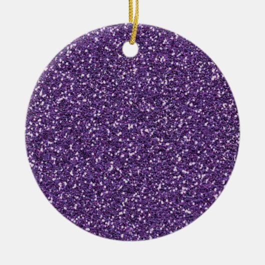 グラマー保パープラパーソナライズされたム セラミックオーナメント (正面)