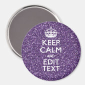 グラマー保パープラパーソナライズされたム マグネット (正面/裏面)