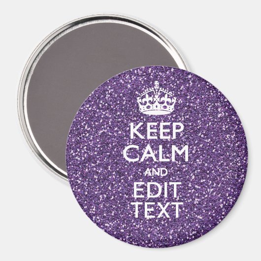 グラマー保パープラパーソナライズされたム マグネット (正面/裏面)